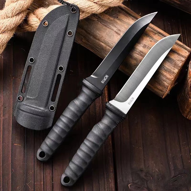 Edc Pocket Carry Fixed Blade - アウトドアポケットナイフキャンプナイフバーベキュー小型ストレートナイフシース付きサバイバルナイフキャリーポータブルフルーツナイフEDCツール