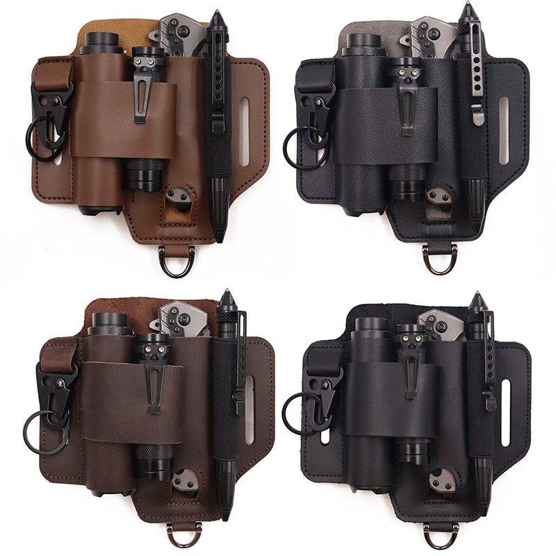 Edc Carry Pack - EDC戦術ツールホルスター、荒野サバイバル収納ウエストバッグ、屋外懐中電灯ホルスター、ナイフホルスター