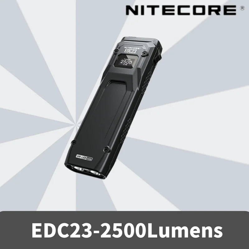 Edc Carry Flashlight - NITECORE EDC23 EDC懐中電灯 2500ルーメン バッテリー内蔵