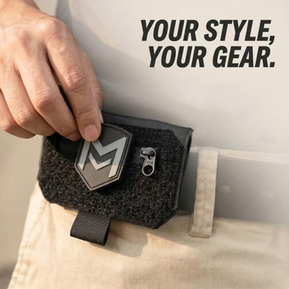 Edc Carry Belt - 隠しトラベルウエストポーチ、現金とカード用の盗難防止マネーベルト、コンパクトなEDCベルトバッグ、戦術的なセキュリティウォレット