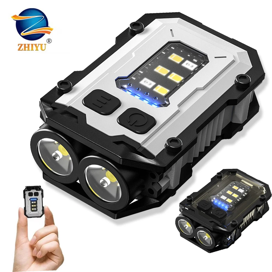 Edc Carry Flashlight - 超高輝度強力なポケットトーチライト LED 多機能 Linterna 磁気 COB
