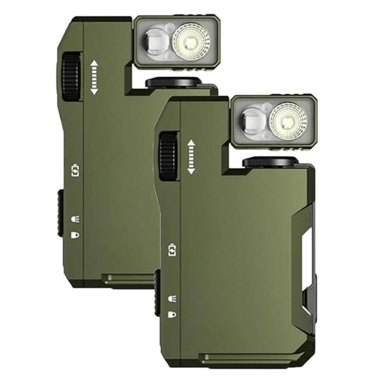 Edc Carry Flashlight - AT51-2個 EDC懐中電灯 3モード&180付き ° アウトドア用、緊急時用、日常持ち運び用、アウトドアアドベンチャー、キャンプ、ハイキング用
