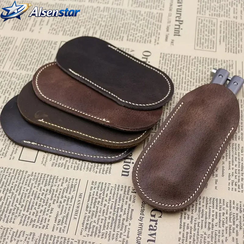 Edc Pocket Carry Fixed Blade - 革製小型ナイフカバー、携帯ナイフ用革製カバー、ポケットEDCキャンプアウトドアツール、バタフライナイフポケットクリップ