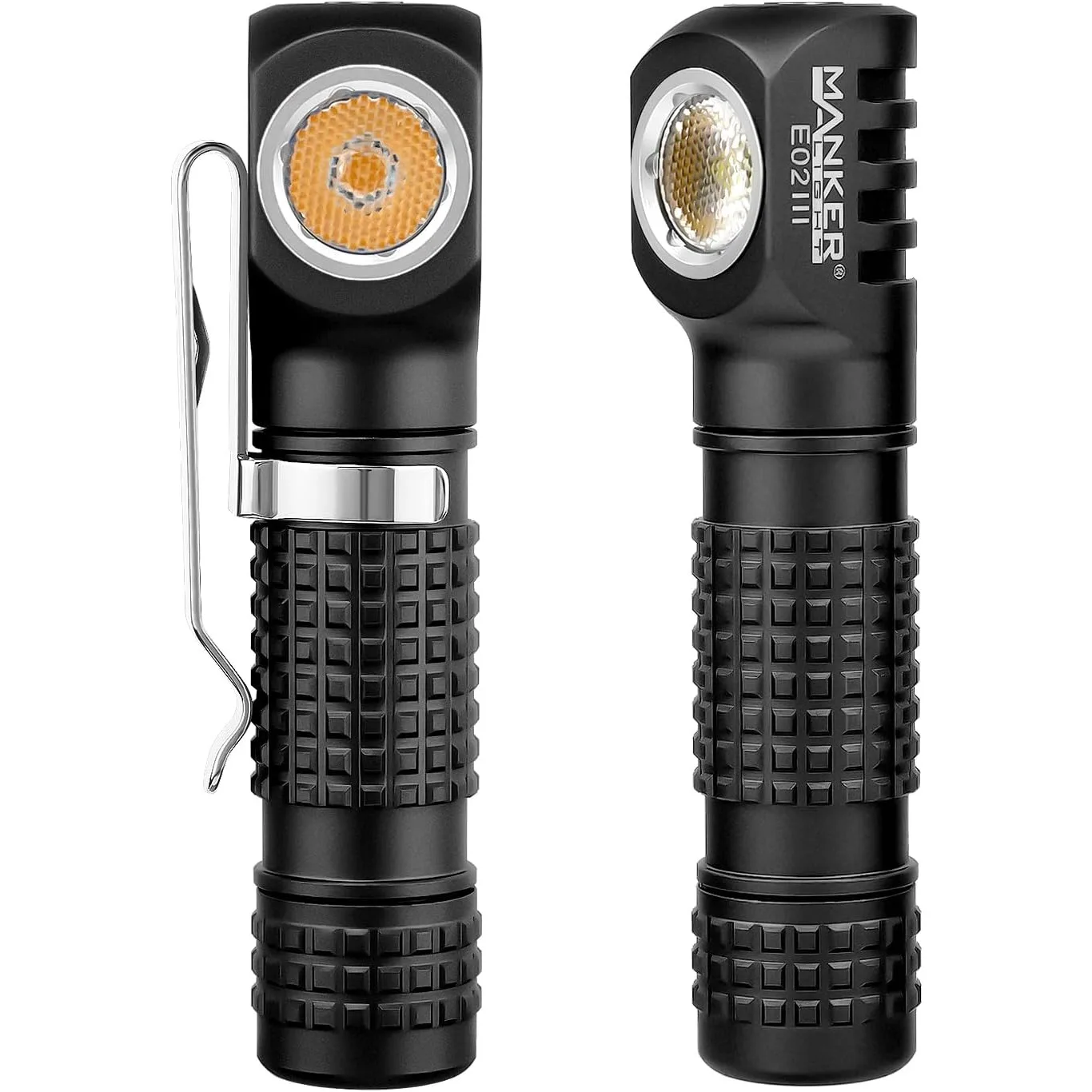 Edc Carry Flashlight - Manker E02III エブリデイキャリー懐中電灯、USB-c充電式10440 / AAA懐中電灯、磁気テール付きポケットEDC懐中電灯