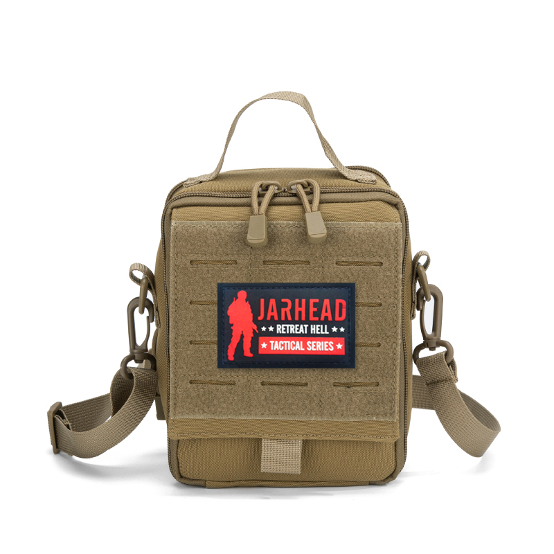 Edc Carry Belt - 戦術的なMOLLE EDCクロスボディバッグ、日常使用、ハイキング、ハンティング用のショルダーストラップ付き屋外多目的救急ポーチ