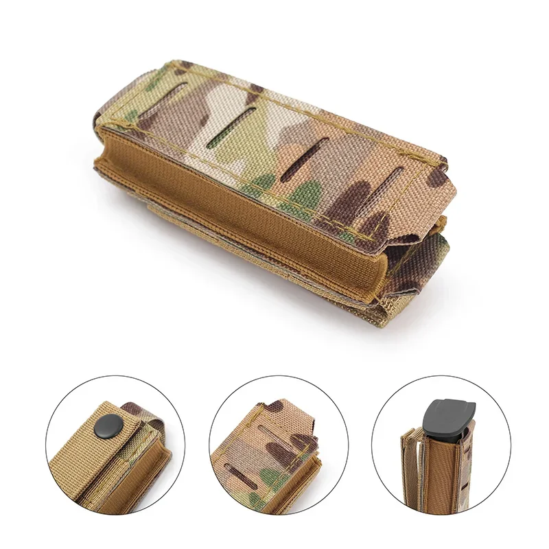 Molle 9 ミリメートルマガジンポーチシングルマグホルス - Edc Carry Flashlight のレビューと価格