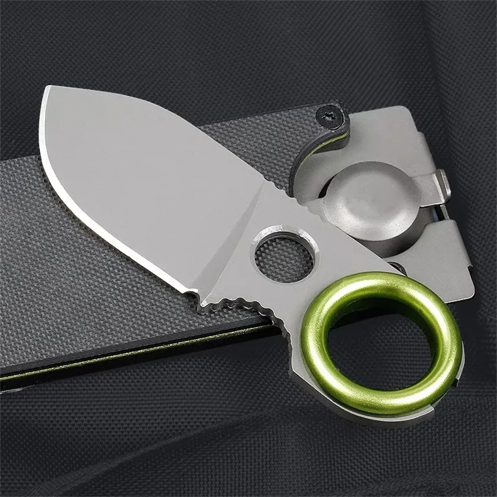 ミニ EDC リング固定刃ナイフステンレス鋼ポケットナイフポ - Edc Pocket Carry Fixed Blade のレビューと価格