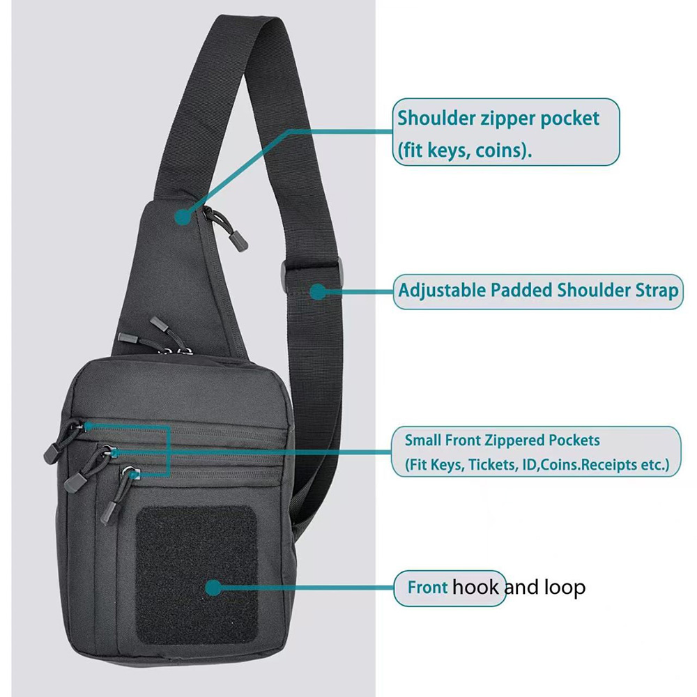 男女兼用バッグ - EDC ショルダーバッグ タクティカル  - Edc Carry Pack のレビューと価格