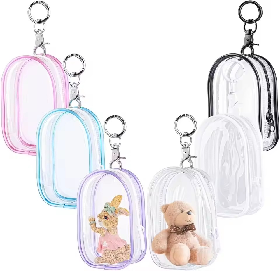 15-17CMのぬいぐるみ用クリアケースオーガナイザー -  - Cable Winder Keychain のレビューと価格