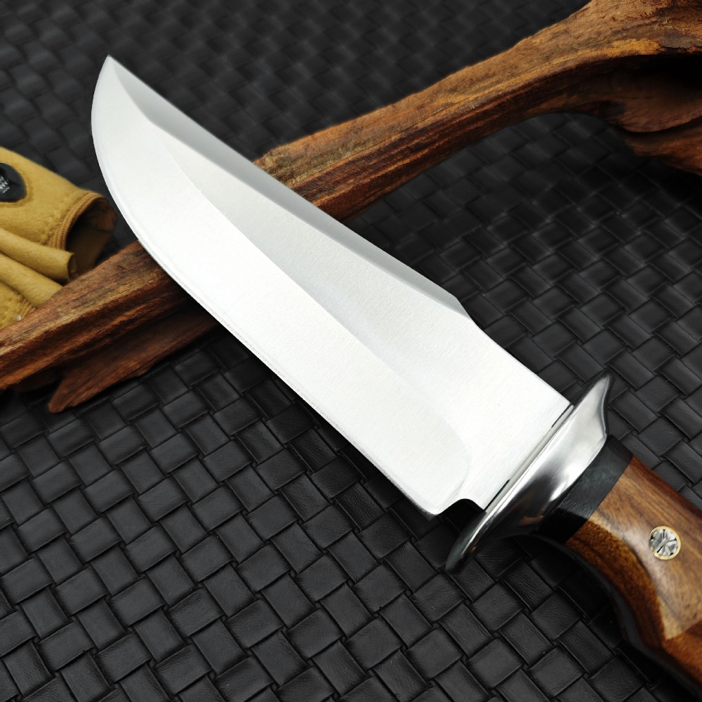 高硬度9CR18MOV鋼製、レッドペアウッドハンドルの頑丈な - Edc Pocket Carry Fixed Blade のレビューと価格