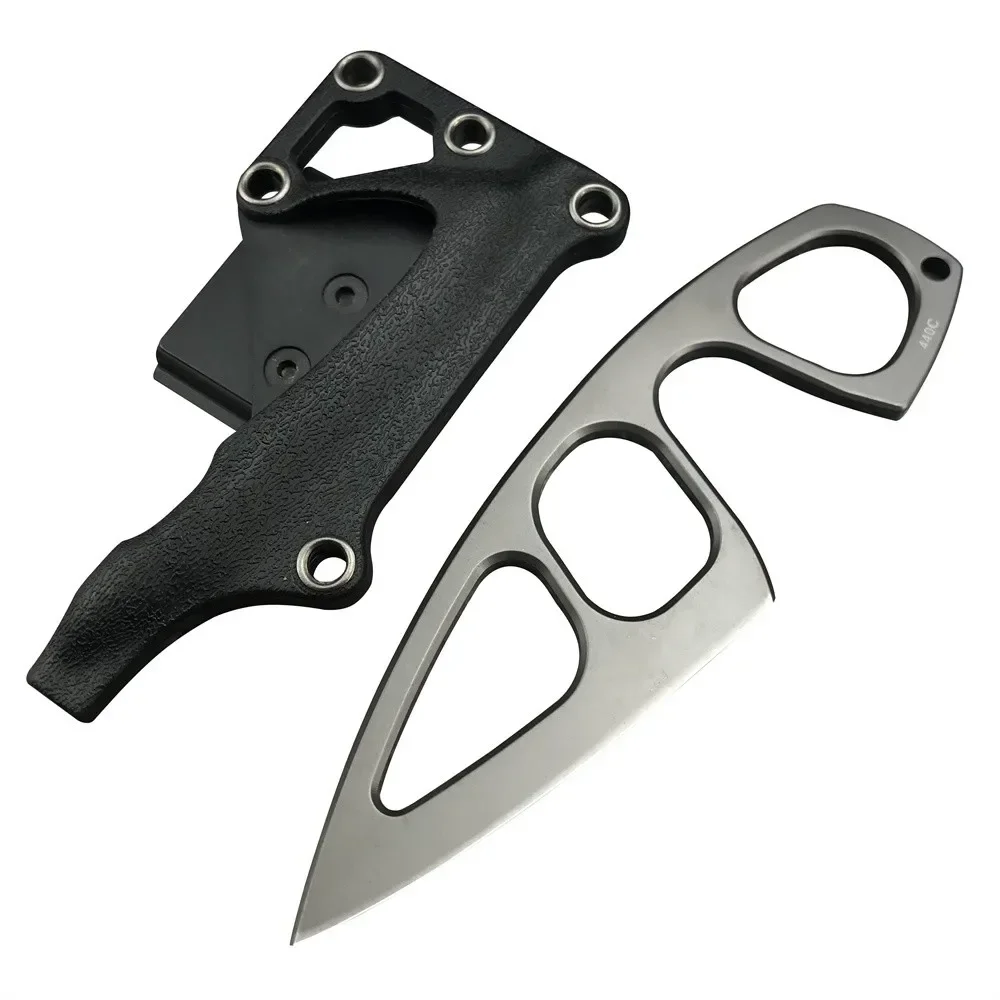 高硬度ネックナイフ 440Cブレード キデックスシース付き  - Edc Pocket Carry Fixed Blade のレビューと価格