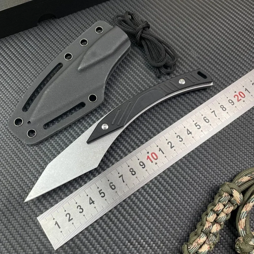 多機能アウトドア KiRi 固定刃ナイフ シース付き 8Cr - Edc Pocket Carry Fixed Blade のレビューと価格