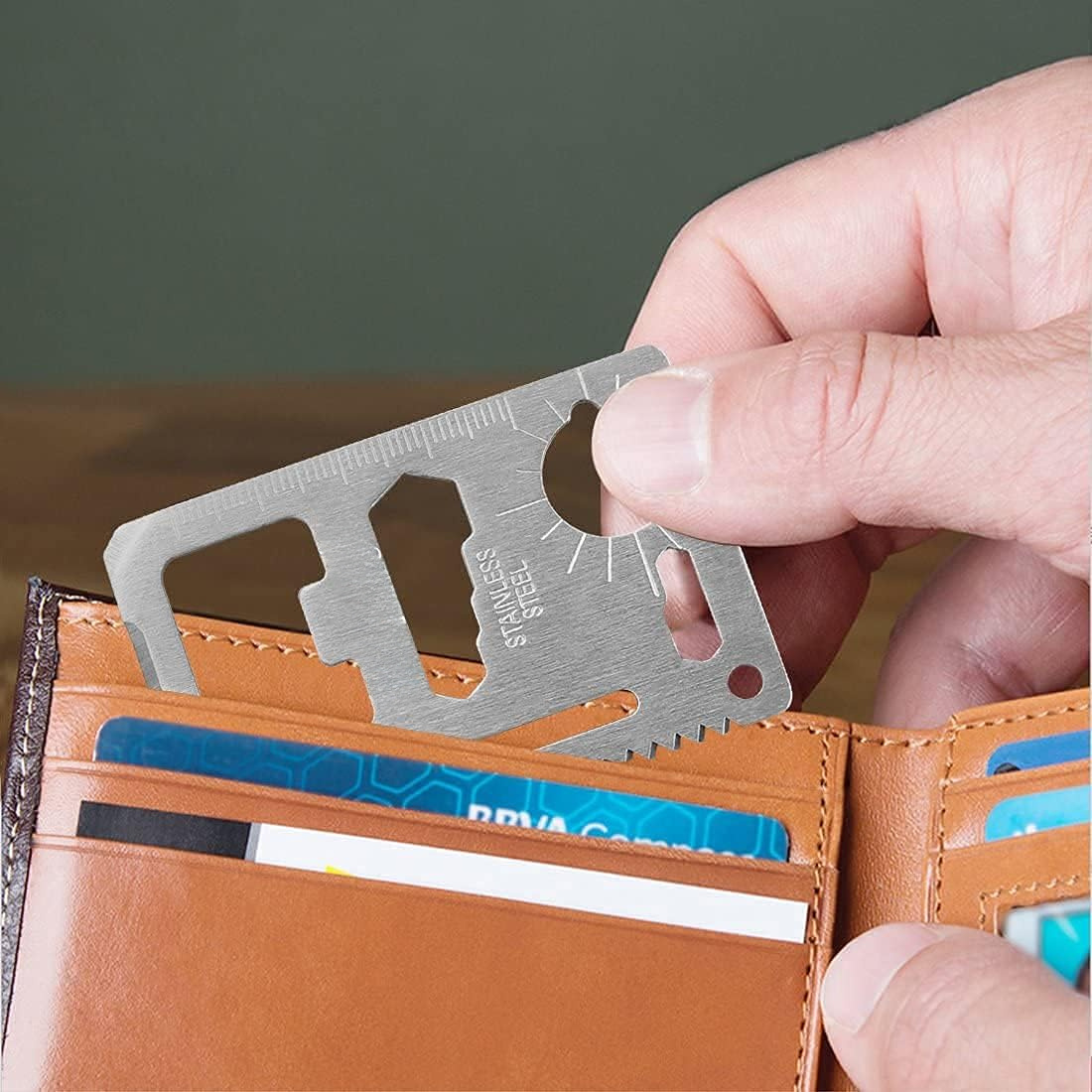 ポケットツール多機能クレジットカード型EDCアウトドアボトル - Multitool Credit Card のレビューと価格
