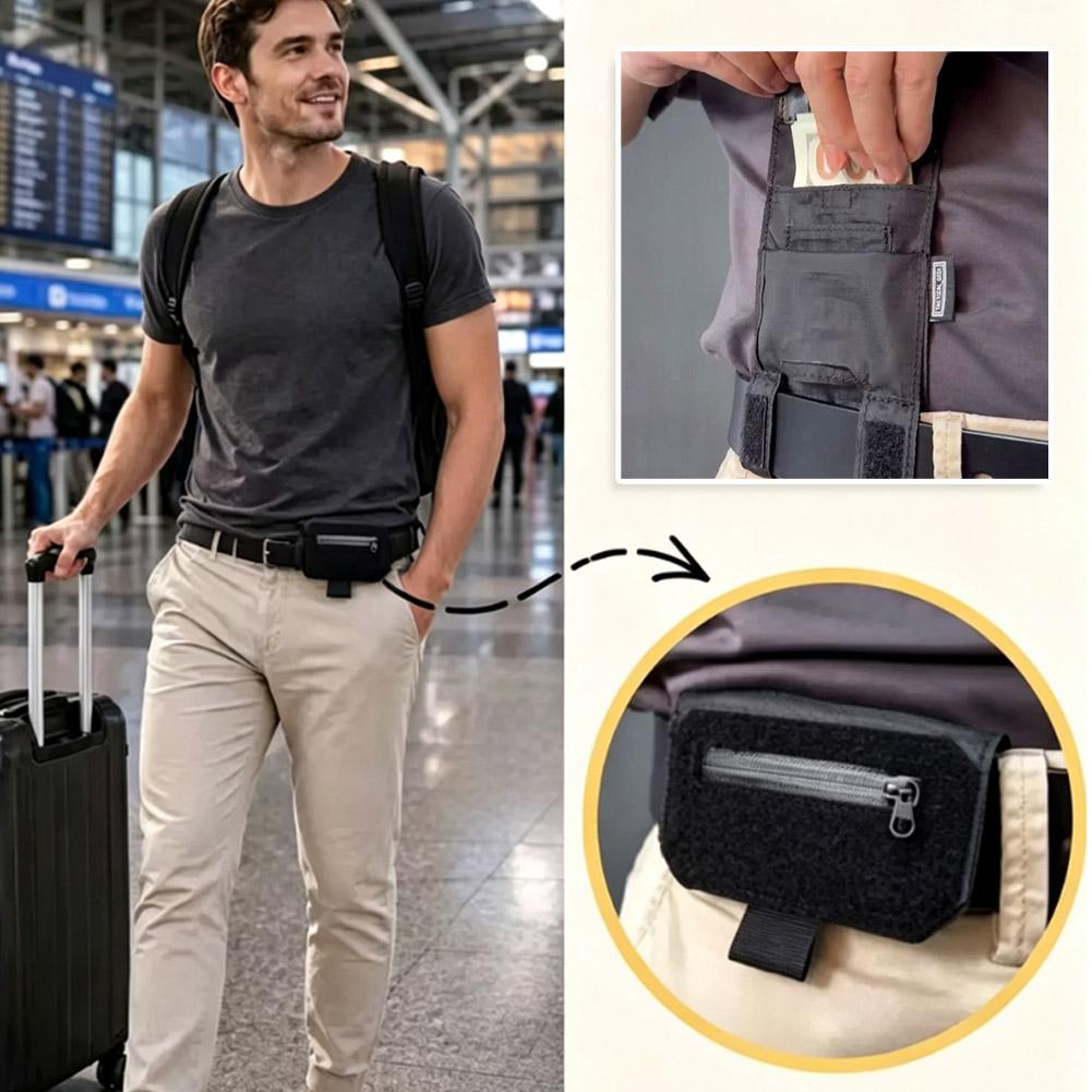 隠しトラベルウエストポーチ、現金とカード用の盗難防止マネーベ - Edc Carry Belt のレビューと価格