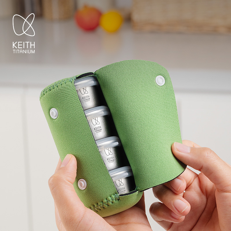 KEITH 4 個ミニ純チタン気密容器 25 ミリリットルポ - Appendix Carry Edc のレビューと価格