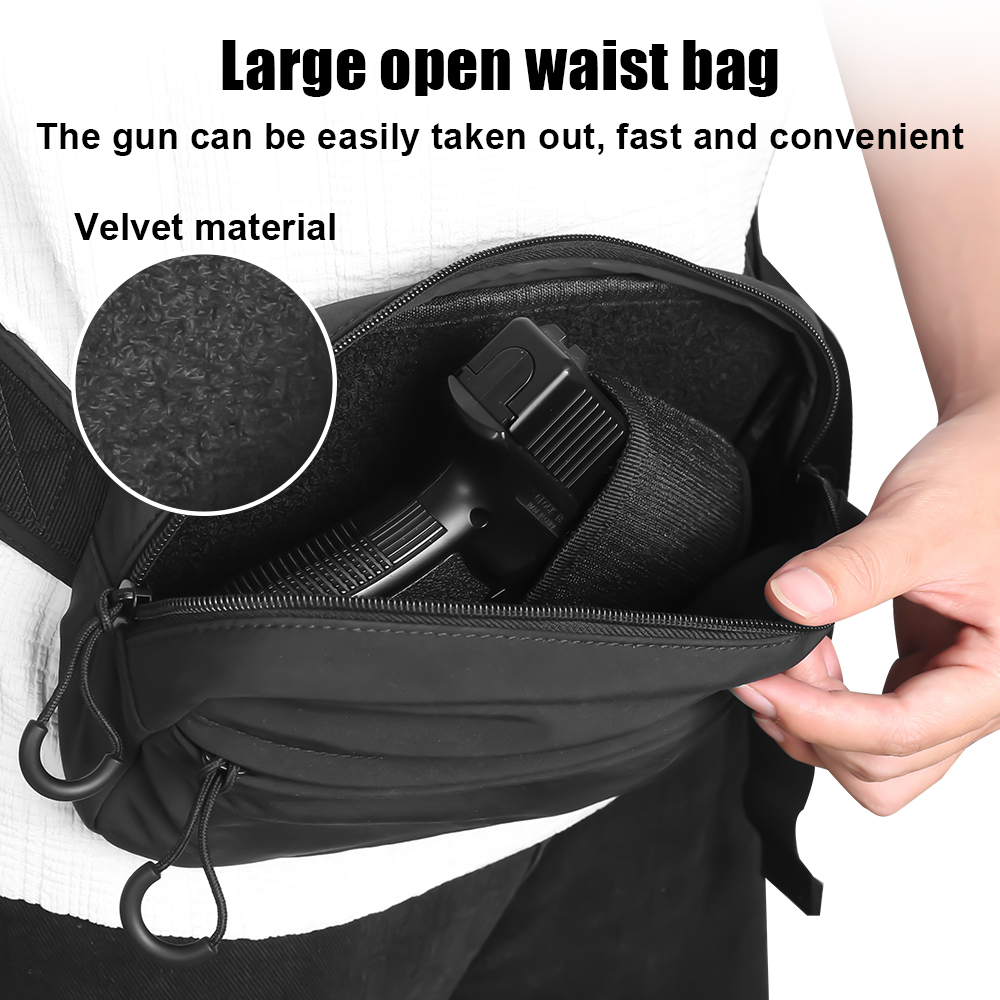 タクティカルクロスボディバッグ ピストルウエストパック 隠し - Appendix Carry Edc のレビューと価格