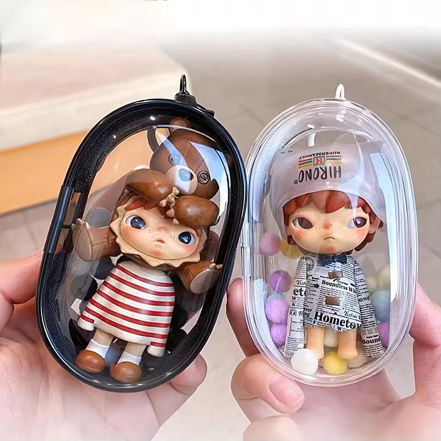ポータブルミニクリアジッパー収納バッグ - イヤホン充電器用 - Cable Winder Keychain のレビューと価格