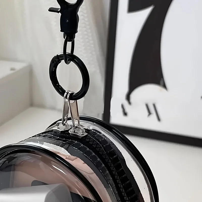 ポータブルミニクリアジッパー収納バッグ - イヤホンや充電器 - Cable Winder Keychain のレビューと価格