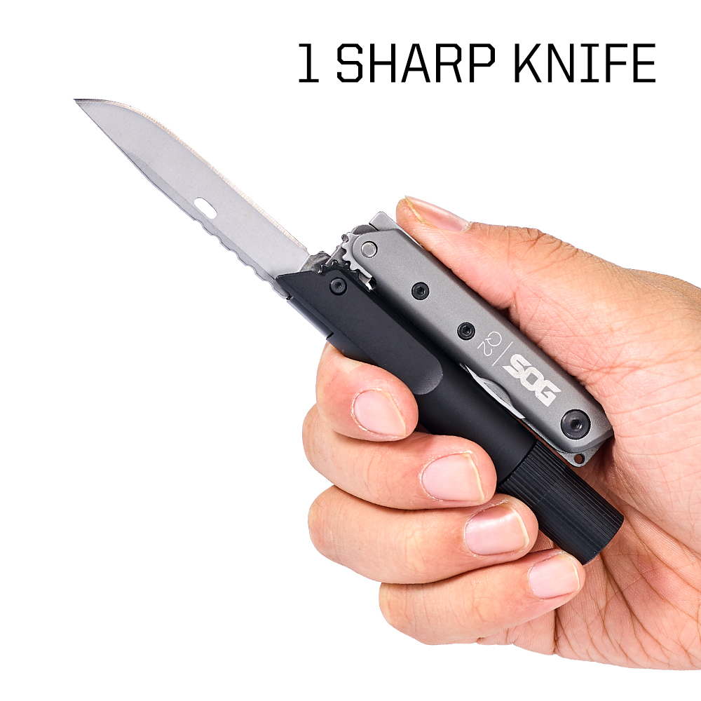 SOG BATON Q2 4 in 1 マルチツールペン小型 - Edc Carry Flashlight のレビューと価格