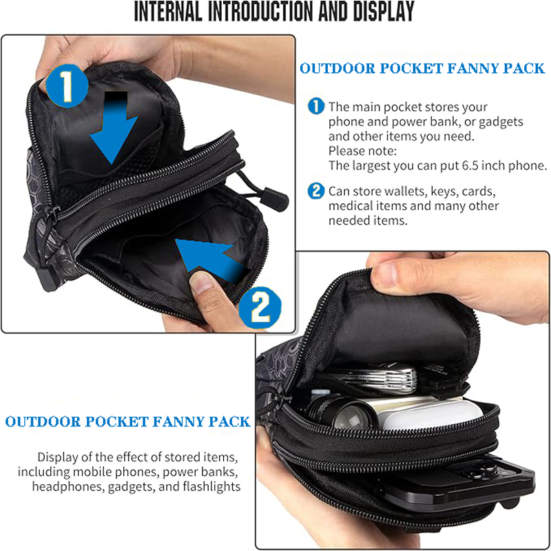 ユニバーサル EDC 戦術モールポーチウエストバッグ携帯電話 - Edc Carry Pack のレビューと価格