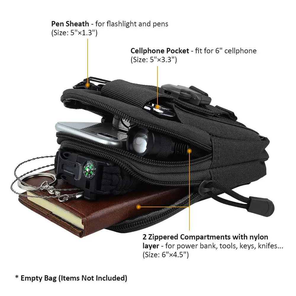 アウトドアギアツールガジェットポケットベルトバッグ戦術的なウ - Edc Carry Pack のレビューと価格